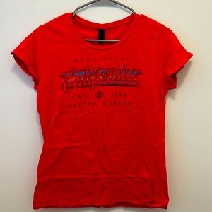 California red shirt